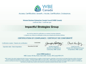 Image of WBE Canada Certificate